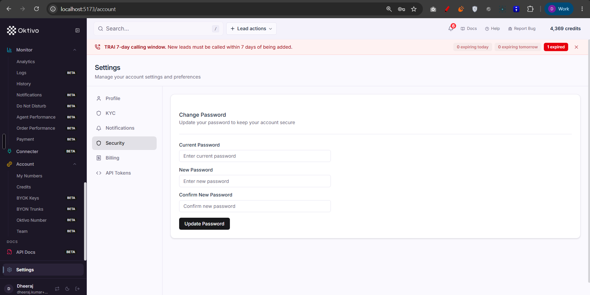 Settings — configuration 4